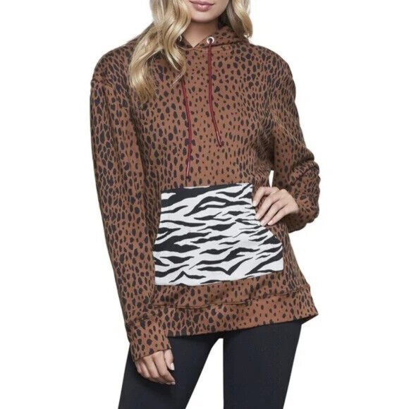 Good American Women's The Mix-Up Hoodie Sweater Size US Small GA size 1 - Picture 1 of 7